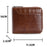 3868 Men's RFID Blocking Wallet Zipper PU Leather Card Pouch Coin Purse Bag Billfold - Brown - 7
