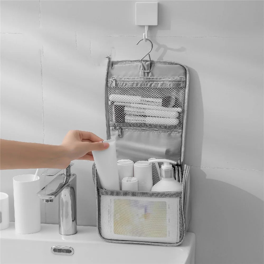 MOHO & HOME MDJ6520 Hanging Hook Toiletry Bag Oxford Cloth Travel Organizer Waterproof Cosmetics Bag - 3