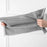 MOHO & HOME 6312 Clear Lid Design 10 Layer Hat Storage Bag Non-woven Wardrobe Hanging Organizer, 23*30*150cm - Grey - 2
