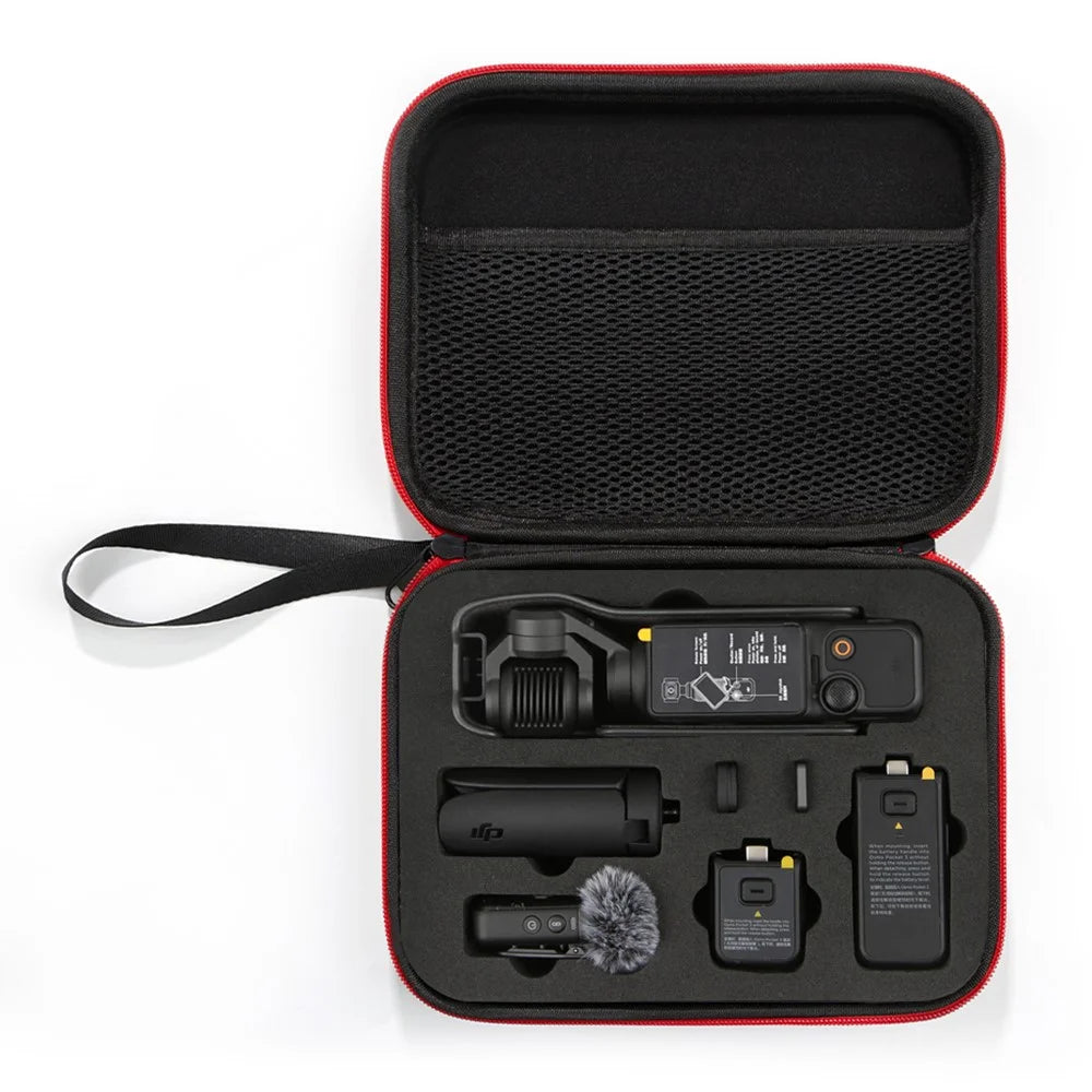 For DJI OSMO Pocket 3 Pocket Camera Storage Bag Shockproof Hard EVA Portable Case - Black / Black Liner - 4