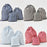 3Pcs / Set Drawstring Storage Bags Stripe Pattern Cotton Linen Pouches Travel Organizer - Coffee - 2