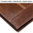 RFID Blocking Men's Wallet Top-Layer Cowhide Leather Clutch Purse Hand Bag Card Holder Billfold - Dark Brown - 4