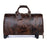 Retro Genuine Cow Leather Trolly Bag for Traveling Men Tote Shoulder Bag with Wheels - 3