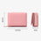 PERFECT FOR YOU 6905-014 Tri-fold Short Wallet PU Leather Zipper Coin Purse for Women - Pink - 4