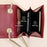GL-16 Card Holder Small Crossbody Bag Top Layer Cowhide Leather Cellphone Pouch with Chain Strap - Wine Red - 3