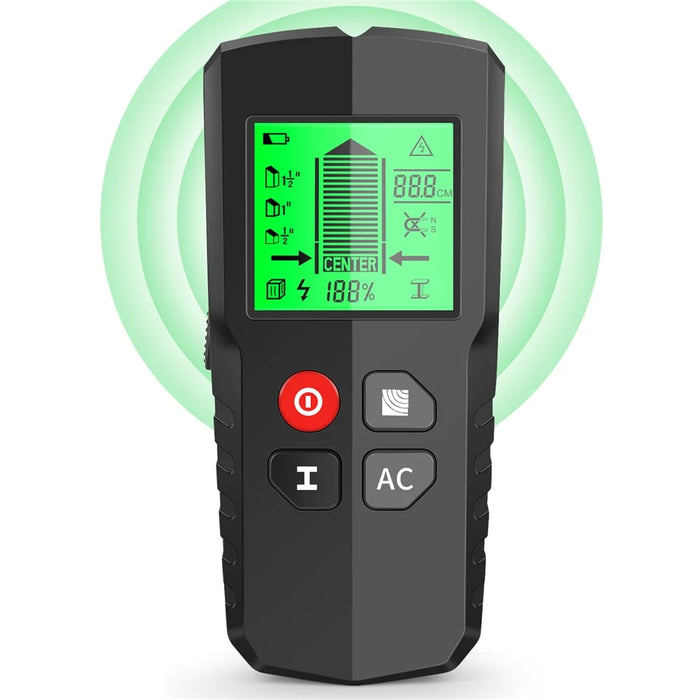 HW-QB5 5-in-1 Wall Detector with Digital Display Electronic Stud Finder Wall Scanner for Wood, Metal, AC - 3