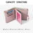 PERFECT FOR YOU 6903-008 Soft Leather Wallet Zipper Cash Storage Pouch Coin Small Change Purse Bag - Pink - 2