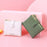 PERFECT FOR YOU 6903-008 Soft Leather Wallet Zipper Cash Storage Pouch Coin Small Change Purse Bag - Pink - 7