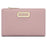 PERFECT FOR YOU 6329-001 Solid Color PU Leather Women Short Wallet Clutch Bag - Pink - 1