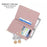 PERFECT FOR YOU 6329-001 Solid Color PU Leather Women Short Wallet Clutch Bag - Pink - 2