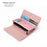 PERFECT FOR YOU 6301-017 Women Long Purse Cards Cash Phone Holder PU Leather Clutch Bag - Pink - 2