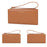 FOREVER YOUNG 8302-007Y Cellphone Purse Long Wallet PU Leather Women Clutch with Wrist Strap - Blue - 4