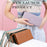 FOREVER YOUNG 8302-007Y Cellphone Purse Long Wallet PU Leather Women Clutch with Wrist Strap - Blue - 6