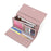 PERFECT FOR YOU 6301-010 PU Leather Cellphone Holder Long Wallet Women Tri-fold Clutch - Pink - 3