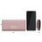 PERFECT FOR YOU 6301-010 PU Leather Cellphone Holder Long Wallet Women Tri-fold Clutch - Pink - 6