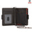 HUMERPAUL BP713 RFID Blocking Wallet Top Layer Cowhide Leather Metal Card Slot Coin Purse with Chain - Black - 4