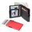 HUMERPAUL BP713 RFID Blocking Wallet Top Layer Cowhide Leather Metal Card Slot Coin Purse with Chain - Black - 5