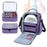 Double Layer Nail Polish Organizer Bag with 2 Removable Pouches and Tools Storage Sections - 4