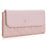 BAELLERRY N2403 Long Wallet PU Leather Cell Phone Pouch Bag Women's Clutch Purse Handbag - Pink - 1