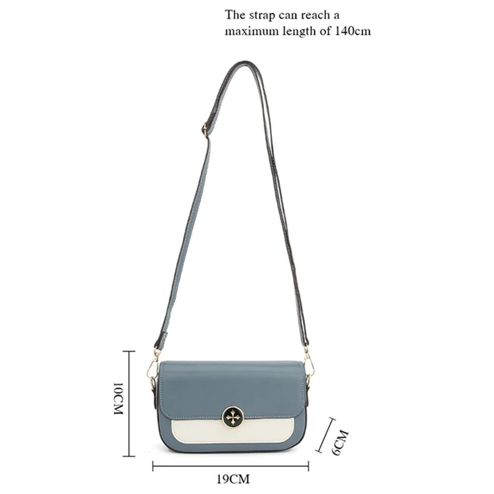 BAELLERRY N8636 Large Crossbody Bag Women's Satchel PU Leather Shoulder Bag Travel Commuting Daypack - Blue - 6