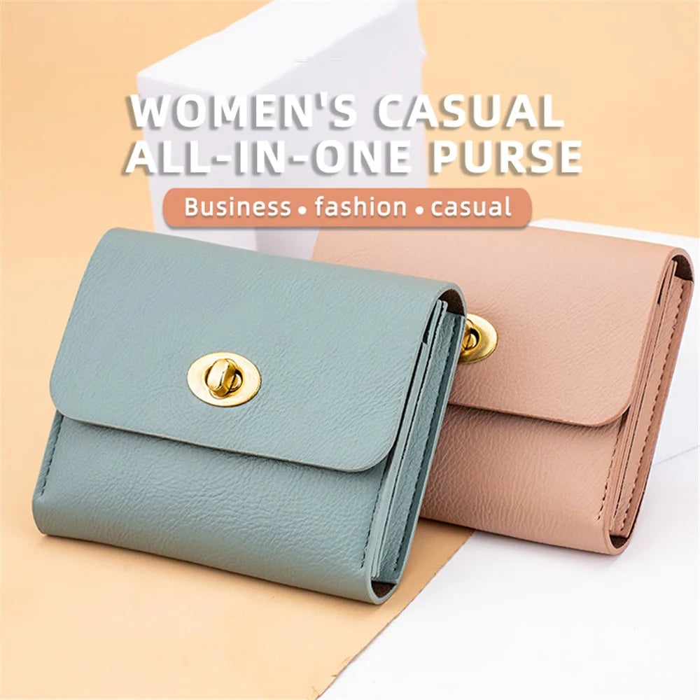 BAELLERRY K8324 PU Leather Card Holder Women's Wallet Small Change Coin Storage Bag - Brown - 3
