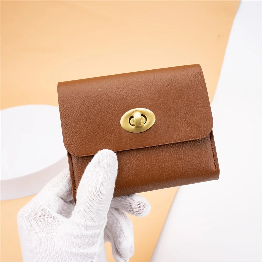BAELLERRY K8324 PU Leather Card Holder Women's Wallet Small Change Coin Storage Bag - Brown - 6