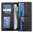BAELLERRY C3025 Matte Long Wallet for Men, Card Holder Billfold PU Leather Phone Storage Pouch - Black - 2