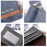 BAELLERRY C3025 Matte Long Wallet for Men, Card Holder Billfold PU Leather Phone Storage Pouch - Black - 4