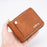 BAELLERRY D5102 PU Leather Card Holder Billfold Men's Retro RFID Blocking Zipper Wallet - Light Brown - 6