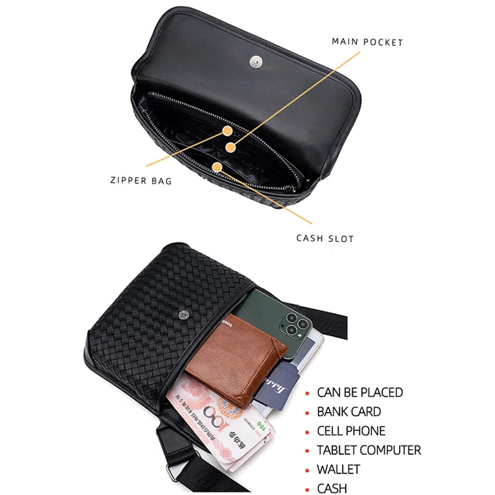 BAELLERRY N8915 Business Style Satchel PU Leather Crossbody Shoulder Bag Travel Commuting Daypack - 3