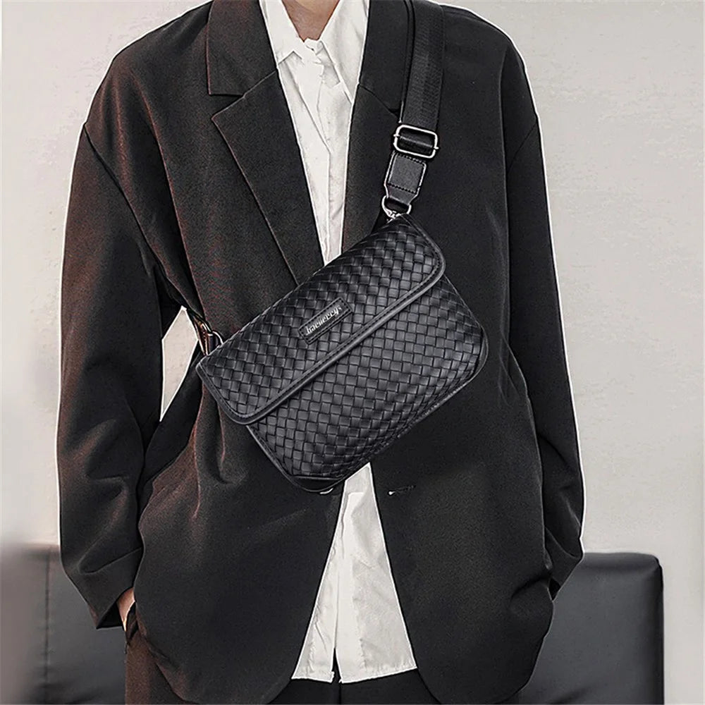 BAELLERRY N8915 Business Style Satchel PU Leather Crossbody Shoulder Bag Travel Commuting Daypack - 4