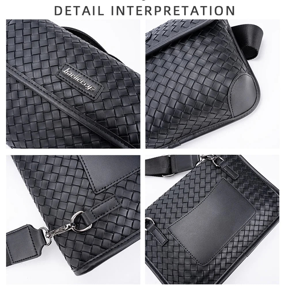 BAELLERRY N8915 Business Style Satchel PU Leather Crossbody Shoulder Bag Travel Commuting Daypack - 5