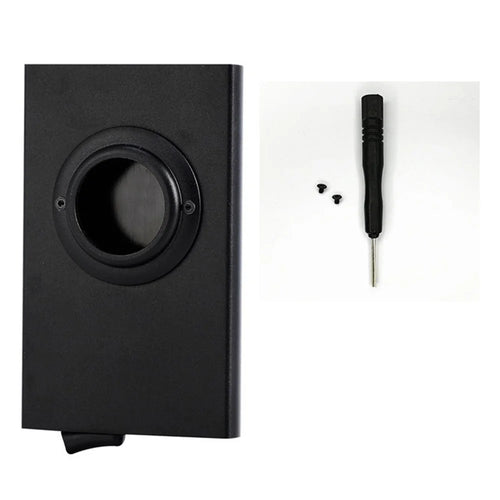 RFID Blocking Card Case Aluminum Alloy Automatic Pop-Up Credit Card Holder Smart Tracker Bag for AirTag  - Black - 1