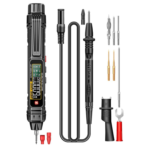 ANENG A3005D 6000 Counts Smart Digital Detector Pen Multimeter AC / DC Voltage NCV Voltmeter Tester Tool, High-end Version - 1