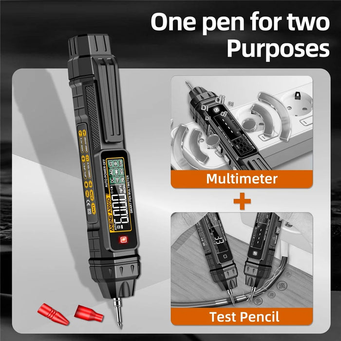 ANENG A3005D 6000 Counts Smart Digital Detector Pen Multimeter AC / DC Voltage NCV Voltmeter Tester Tool, High-end Version - 5