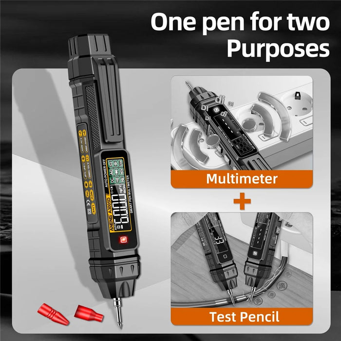 ANENG A3005D Smart Multimeter 6000 Counts Digital Detector Pen AC / DC Voltage NCV Voltmeter Tester Tool, Standard Version - 5