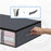 4 Handle Design Non-woven Fabric Foldable Clothing Storage Bag Blanket Clothes Toys Storage Bag - Grey - 2