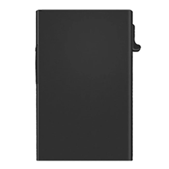 TDL005 RFID Blocking Card Case Aluminum Alloy Easy Pop-Up Credit Card Holder Bag - Black - 1