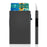 TDL005 RFID Blocking Card Case Aluminum Alloy Easy Pop-Up Credit Card Holder Bag - Black - 2