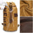Casual Retro Waxed Canvas+Cowhide Backpack Waterproof Men Travel Luggage Bag - Yellow - 4