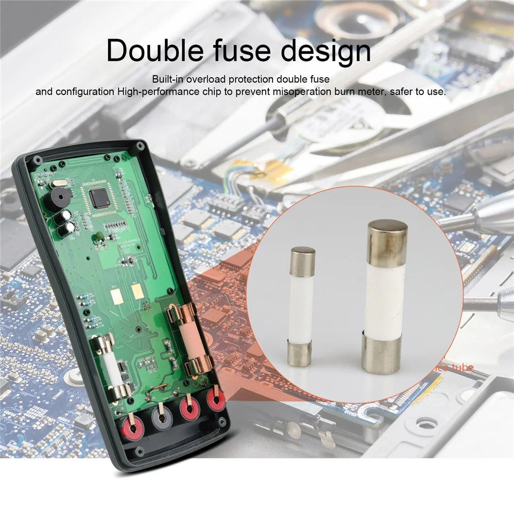 KAEMEASU KM-DM02A Auto Smart Multimeter Electrician Anti-Burn LCD Screen Multimeter for AC / CD Voltage / Current Testing, No Battery - 5