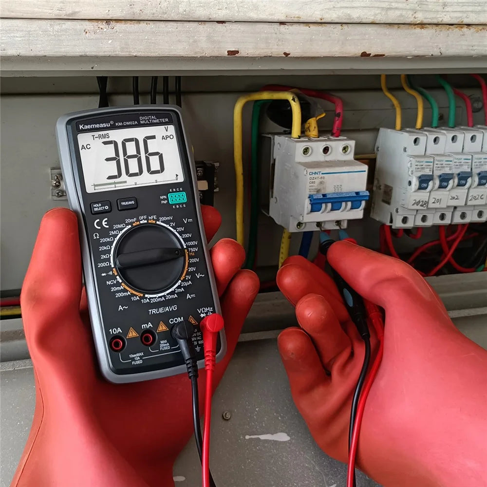 KAEMEASU KM-DM02A Auto Smart Multimeter Electrician Anti-Burn LCD Screen Multimeter for AC / CD Voltage / Current Testing, No Battery - 6