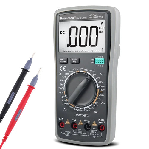 KAEMEASU KM-DM02S LCD Display Smart Digital Multimeter Voice Broadcast Electrical Tester for AC / DC Voltage, Current, No Battery - 1