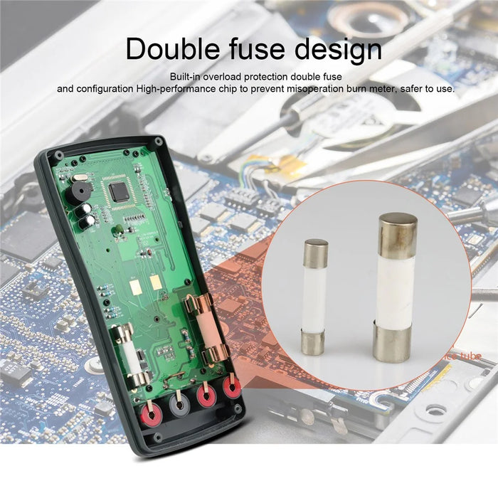 KAEMEASU KM-DM02S LCD Display Smart Digital Multimeter Voice Broadcast Electrical Tester for AC / DC Voltage, Current, No Battery - 5