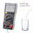 KAEMEASU KM-DM01C Pocket Digital Multimeter Auto Range Electrical Tester for AC / DC, Voltage, Current, Temperature Measurement (No Battery) - 6