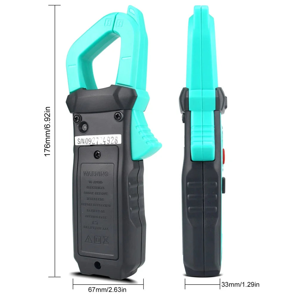 KAEMEASU KM-CM21D Digital Clamp Meter Multimeter Electrical Tester Measuring AC / DC Voltage, Current, NCV (No Battery) - 7