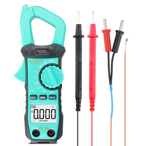 KAEMEASU KM-CM21C Digital Clamp Meter Portable Mini Multimeter for AC Voltage / Current, DC Voltage, NCV Measuring (No Battery) - 1