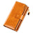 BANYANU BYN-8199 RFID Blocking Women Long Wallet Waxed Cowhide Clutch Bag - Brown - 1