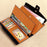BANYANU BYN-8199 RFID Blocking Women Long Wallet Waxed Cowhide Clutch Bag - Brown - 2