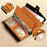 BANYANU BYN-8199 RFID Blocking Women Long Wallet Waxed Cowhide Clutch Bag - Brown - 5